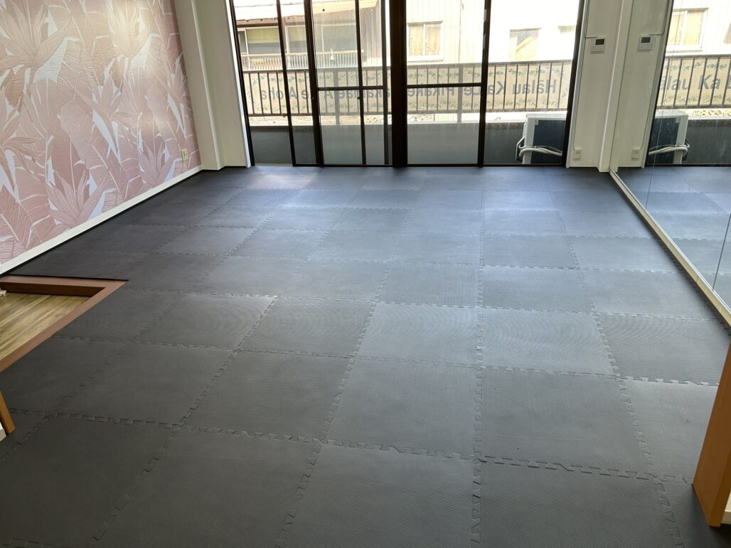 フラダンス教室　防音床工事　ｼﾞｮｲﾝﾄﾏｯﾄ
