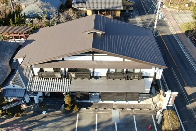 仙石原いろり茶屋　屋根葺き替え工事